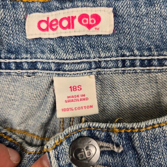 Dear AB Jeans Womens Size 18S Flap Pockets Light Wash Flare Bootcut Boho Chic - Picture 8 of 14